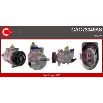 Compresor, aire acondicionado - CASCO CAC73049AS