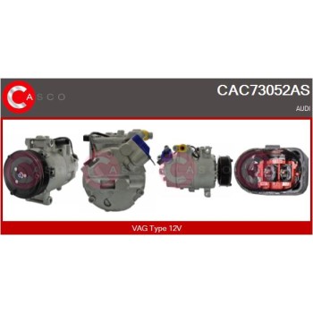 Compresor, aire acondicionado - CASCO CAC73052AS
