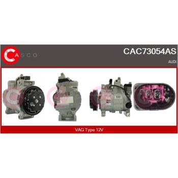 Compresor, aire acondicionado - CASCO CAC73054AS