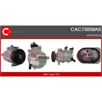 Compresor, aire acondicionado - CASCO CAC73058AS