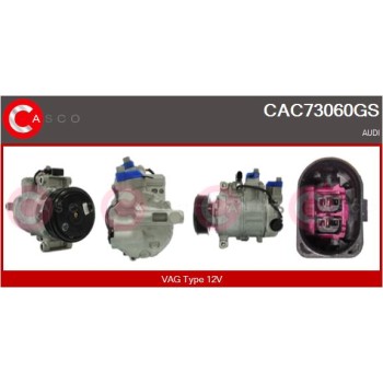 Compresor, aire acondicionado - CASCO CAC73060GS