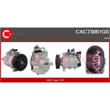 Compresor, aire acondicionado - CASCO CAC73061GS