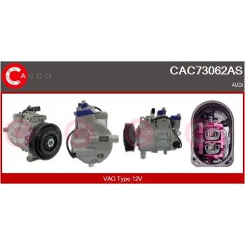 Compresor, aire acondicionado - CASCO CAC73062AS