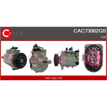 Compresor, aire acondicionado - CASCO CAC73062GS