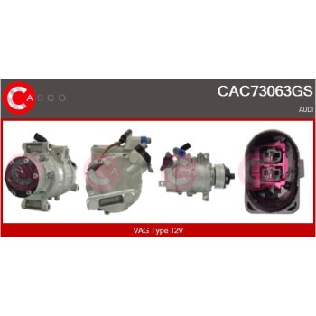 Compresor, aire acondicionado - CASCO CAC73063GS
