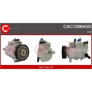 Compresor, aire acondicionado - CASCO CAC73064GS