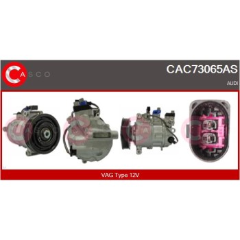 Compresor, aire acondicionado - CASCO CAC73065AS