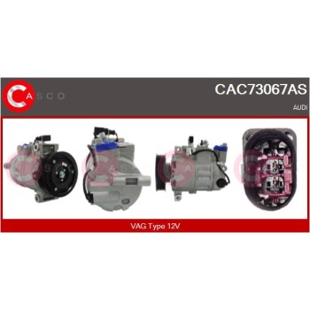 Compresor, aire acondicionado - CASCO CAC73067AS