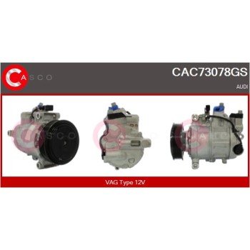 Compresor, aire acondicionado - CASCO CAC73078GS