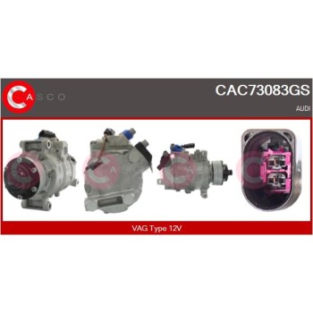 Compresor, aire acondicionado - CASCO CAC73083GS