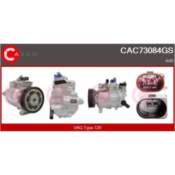 Compresor, aire acondicionado - CASCO CAC73084GS