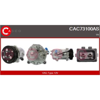 Compresor, aire acondicionado - CASCO CAC73100AS