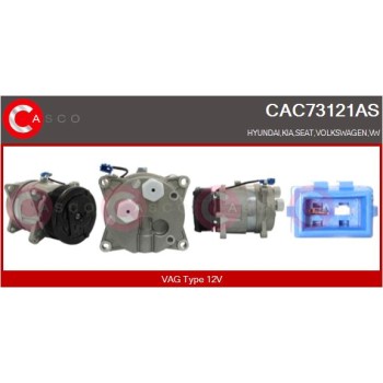 Compresor, aire acondicionado - CASCO CAC73121AS