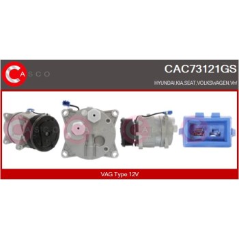Compresor, aire acondicionado - CASCO CAC73121GS