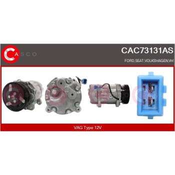 Compresor, aire acondicionado - CASCO CAC73131AS