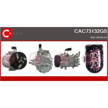 Compresor, aire acondicionado - CASCO CAC73132GS