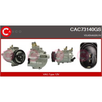 Compresor, aire acondicionado - CASCO CAC73140GS
