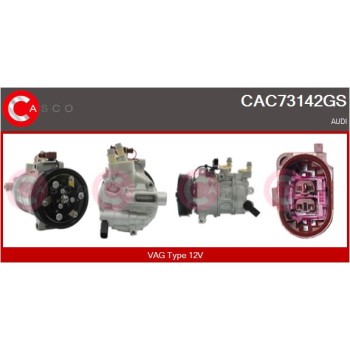 Compresor, aire acondicionado - CASCO CAC73142GS