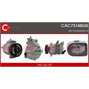 Compresor, aire acondicionado - CASCO CAC73146GS