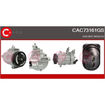 Compresor, aire acondicionado - CASCO CAC73161GS