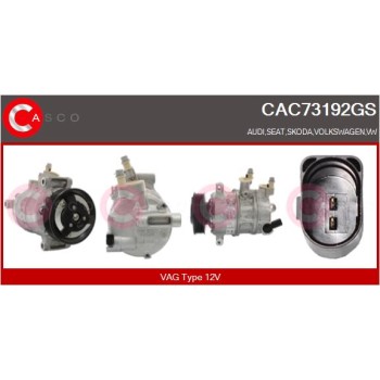 Compresor, aire acondicionado - CASCO CAC73192GS