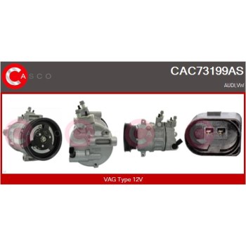 Compresor, aire acondicionado - CASCO CAC73199AS