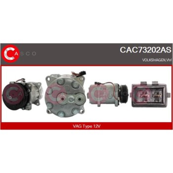 Compresor, aire acondicionado - CASCO CAC73202AS