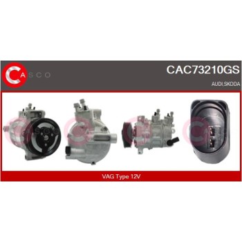 Compresor, aire acondicionado - CASCO CAC73210GS