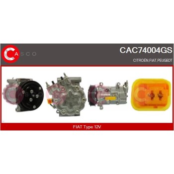 Compresor, aire acondicionado - CASCO CAC74004GS