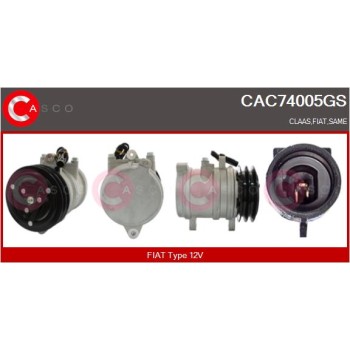 Compresor, aire acondicionado - CASCO CAC74005GS