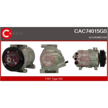 Compresor, aire acondicionado - CASCO CAC74015GS