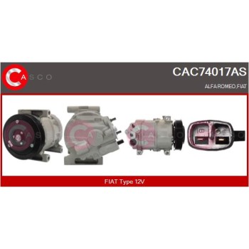 Compresor, aire acondicionado - CASCO CAC74017AS