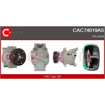 Compresor, aire acondicionado - CASCO CAC74019AS