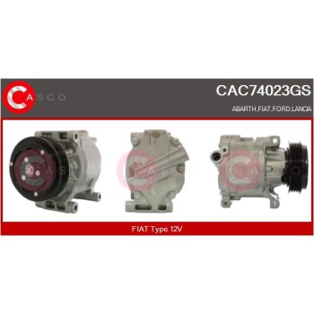 Compresor, aire acondicionado - CASCO CAC74023GS