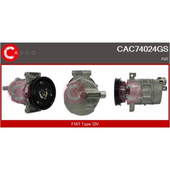 Compresor, aire acondicionado - CASCO CAC74024GS
