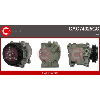 Compresor, aire acondicionado - CASCO CAC74025GS