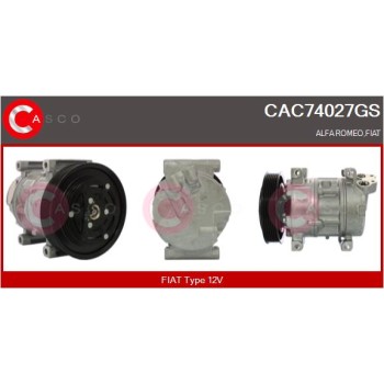 Compresor, aire acondicionado - CASCO CAC74027GS