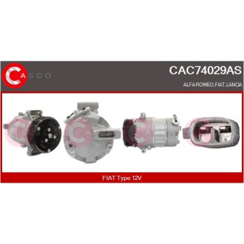 Compresor, aire acondicionado - CASCO CAC74029AS