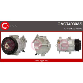 Compresor, aire acondicionado - CASCO CAC74030AS