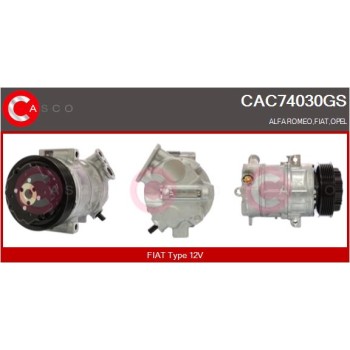 Compresor, aire acondicionado - CASCO CAC74030GS