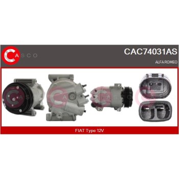 Compresor, aire acondicionado - CASCO CAC74031AS