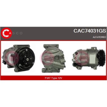 Compresor, aire acondicionado - CASCO CAC74031GS