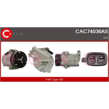 Compresor, aire acondicionado - CASCO CAC74036AS