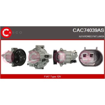 Compresor, aire acondicionado - CASCO CAC74039AS