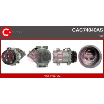 Compresor, aire acondicionado - CASCO CAC74040AS