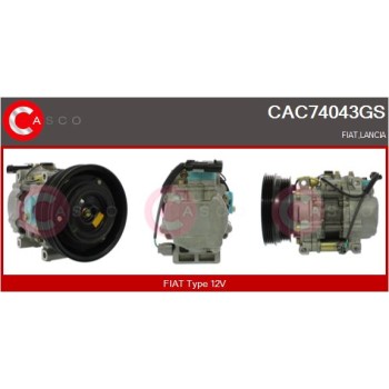 Compresor, aire acondicionado - CASCO CAC74043GS