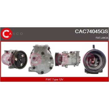 Compresor, aire acondicionado - CASCO CAC74045GS