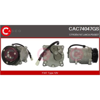 Compresor, aire acondicionado - CASCO CAC74047GS
