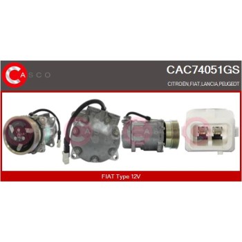 Compresor, aire acondicionado - CASCO CAC74051GS