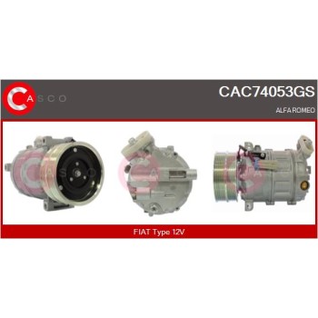 Compresor, aire acondicionado - CASCO CAC74053GS